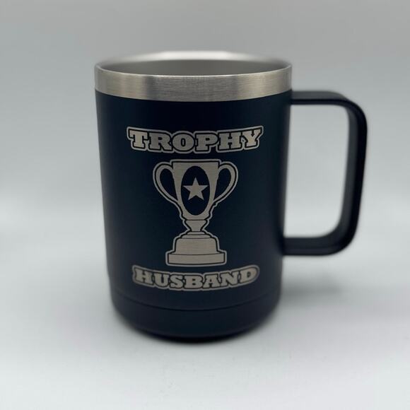 Trophy Husband – 15 oz Black Polar Camel Coffee Mug - Picture 1 of 3